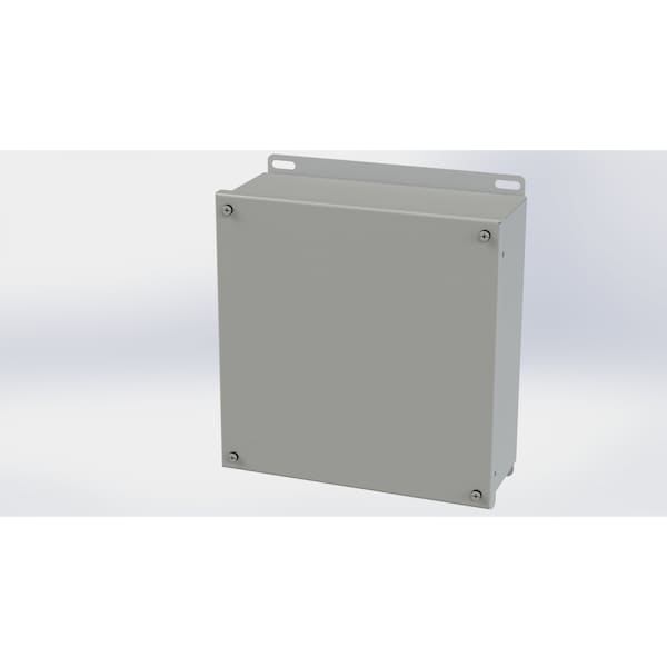 Captive Screws Electrical Enclosures, 10.13 in H, 4 in D, 10 in W, NEMA 3R, 4, 12, 13, Carbon Steel